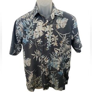 ONO & COMPANY 70% Silk Aloha Hawaiian Floral Shirt Men S Small